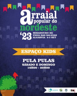 Arraial Popular do Nordeste - espaço KIDS com Pula Pulas