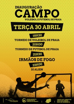 Inauguração Campo de voleibol e Futebol de Praia