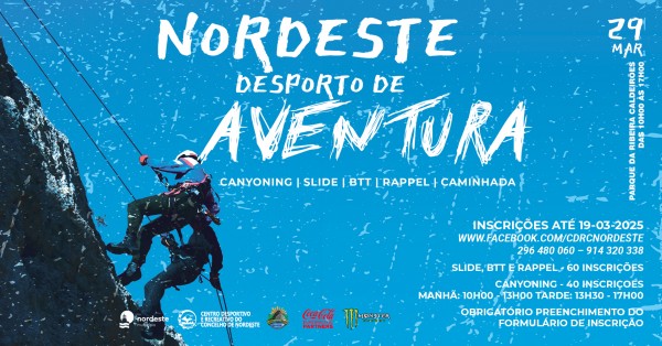 Nordeste Aventura 2025 - Canyoning, Slide, Rappel e BTT