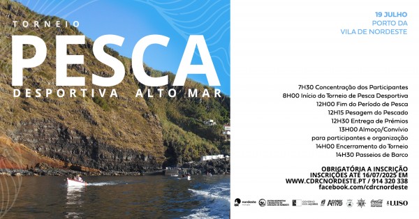Torneio de Pesca Desportiva 2025 – Alto Mar, no Porto da Vila do Nordeste 