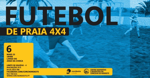 TORNEIO DE FUTEBOL DE PRAIA – 6 de Maio – Reinauguração do Campo de Jogos