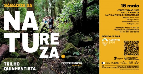 Sábados da Natureza 2026 - Novos Percursos - Percurso Pedestre - Trilho Quinhentista.