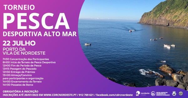 Torneio de Pesca Desportiva – Alto Mar, no Porto da Vila do Nordeste