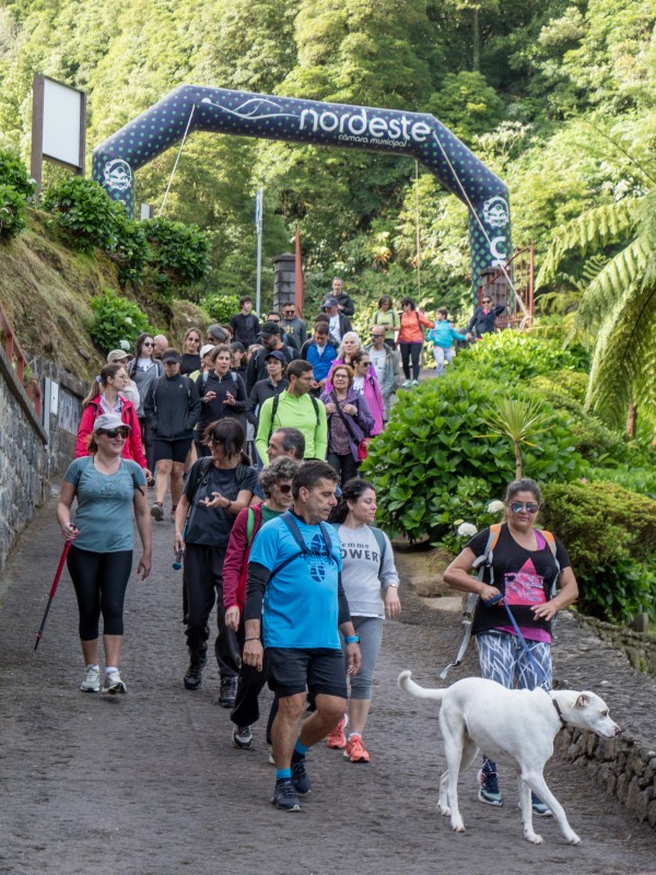 SÁBADOS DA NATUREZA - PERCURSO PEDESTRE – NOVOS PERCURSOS TRILHO RIBEIRA DOS CALDEIRÕES – LOMBA D´EL REI COM 40 PARTICIPANTES