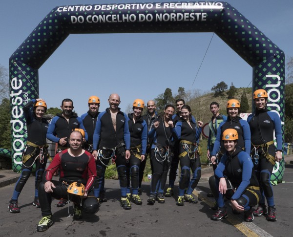 DESPORTO AVENTURA NORDESTE – CANYONING, SLIDE, BTT, RAPPEL E CAMINHADA, ATRAI MUITA COMUNIDADE E PARTICIPANTES AO PARQUE NATURAL DA RIBEIRA DOS CALDEIÕES